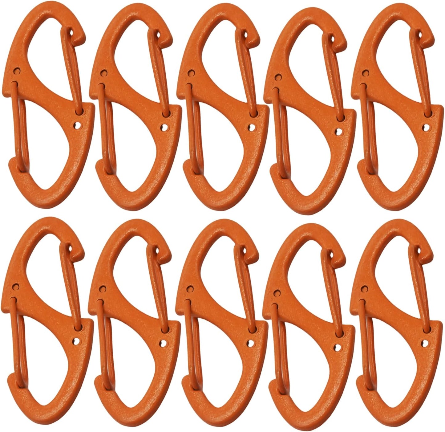 Small Carabiner Clips 1.6 inch(41mm) Metal Double Sided Spring Gate Snap Hooks Keychain Clasp Accessories