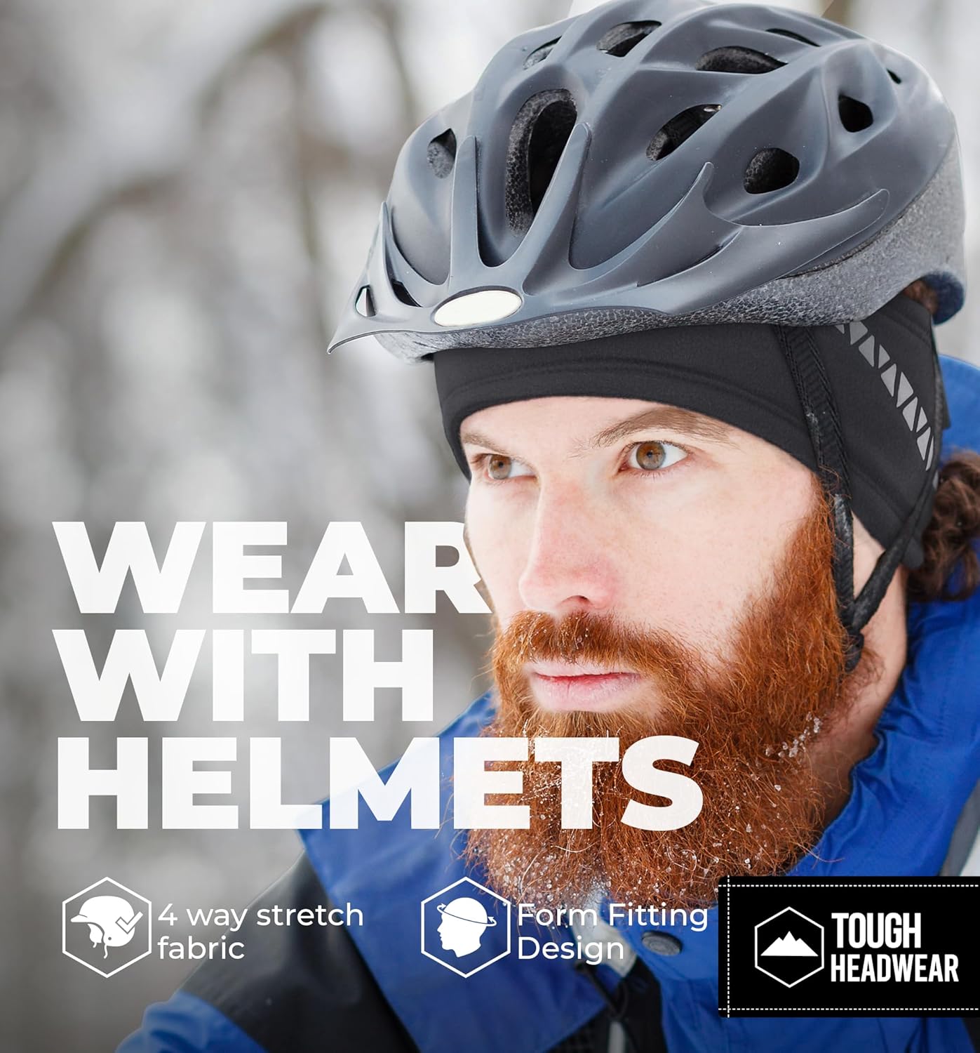 Tough Headwear Winter Headbands for Women - Ear Warmers - Ear Muffs for Winter - Fleece Headband for Men & Women for Cold Weather