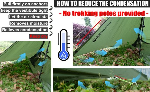1-Person Ultralight Trekking Pole Tent & Collapsible Aluminum Hiking Poles by Underwood Aggregator