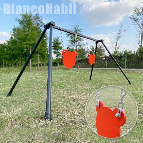 BlancoHabil 3/8inch 4"&6"&8" AR500 Steel Targets for Shooting,Target Stand,Gong Target,AR 500 Steel Targets 3/8 Gong AR500,Suitable for Shooting Enthusiasts to Train and Practice