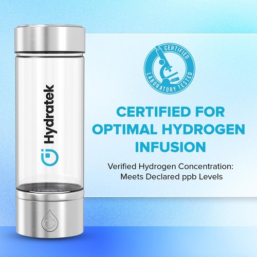 Hydrogen Water Bottle Generator with SPE/PEM Technology, Ionized Water Bottle, Portable Hydrogen Water Ionizer Machine 420 ml for Gym, Hiking, Cycling, Running & Outdoor Use