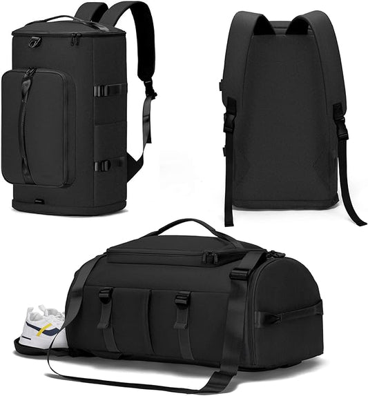 Gym Bag with Shoes Compartment - Duffle Overnight Bag for Men and Women, Travel Backpack with Wet Pocket, Sports Backpack with Upgraded Tear-Resistant Fabric - MIYCOO
