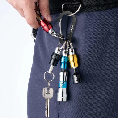Pullther Large Aluminum Carabiner Clip, 10 Pack, Ideal for Outdoor Sports, Hiking, Fishing