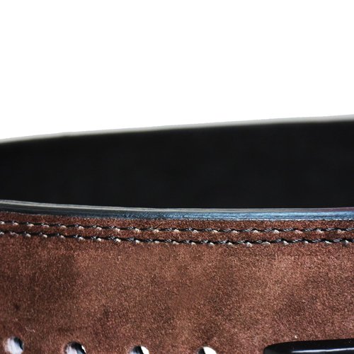 Premium Lever Buckle Powerlifting Belt Genuine Leather 13mm Thick 4" Wide Unisex Belt for Gym Lower Back Support for Gym Workouts Deadlifts Squats Heavy Weightlifting (Dark Brown, X-Large)