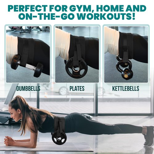 NexFit Hip Thrust Belt for Dumbbells, Kettlebell & Plates – Adjustable Hip Thrust Belt for Weights, Slip-Resistant Glute Trainer | Universal Fit 23.5"-60" Waist, For Gym, Home & Travel Workout