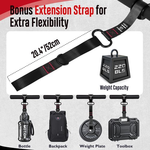 FitBeast Forearm Strengthener & Exerciser, Wrist Roller with Thicker Handle, Trainer with Adjustable Strap - Ideal for Grip Strength, Muscle Building, Rehabilitation (Black)