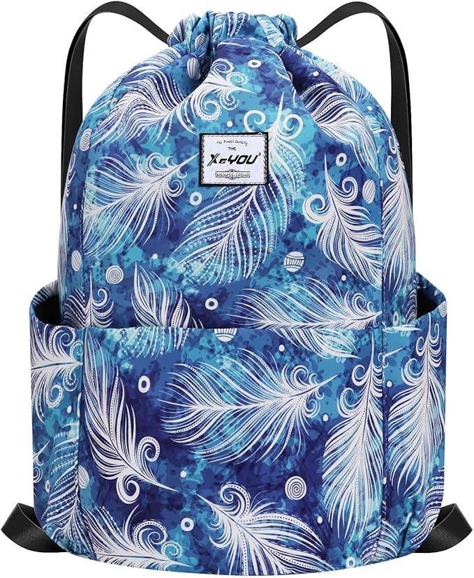 XEYOU Drawstring Sports Backpack Lightweight Gym Yoga Sackpack Shoulder Rucksack Casual Outdoor Daypack for Women and Men