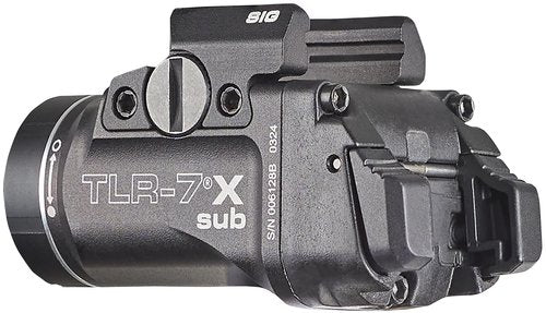 Streamlight 69406 TLR-7 X sub USB 500-Lumen 5000-Candela Weapon Light Designed Exclusively and Solely for Sig Sauer P365/XL Closed Rail Systems, Includes Mounting Kit, Key, and Multi-Tool, Black