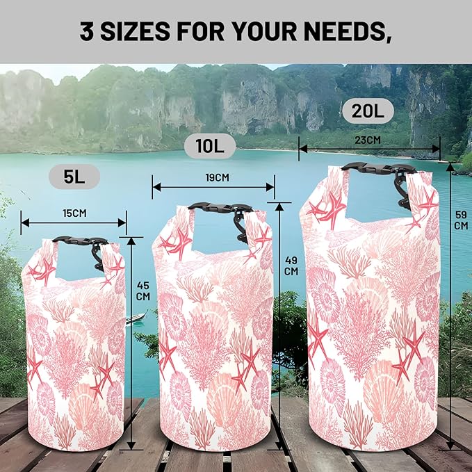 Waterproof Dry Bag,Roll Top Waterproof Backpack 2L/5L/10L/20L/30L/40L Floating Lightweight Bags for Kayaking, Boating, Fishing, Swimming Camping