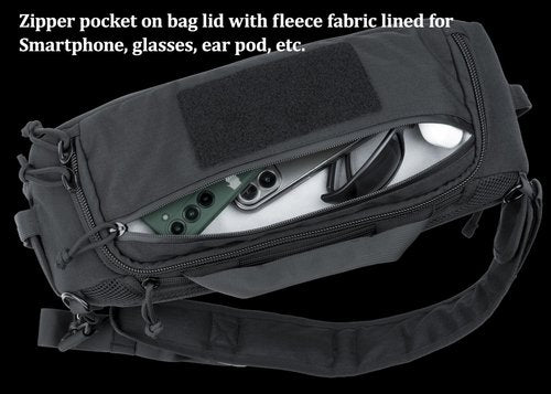 BACKFERRY Tactical Sling Backpack – Durable 16L Crossbody Shoulder Bag for EDC, Hiking, Travel, Camping, Outdoor Utility – Men & Women