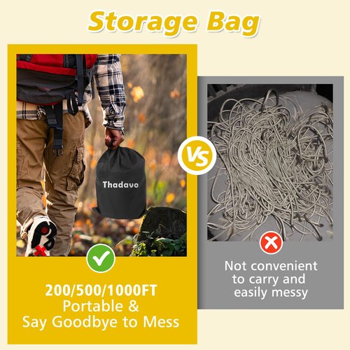 Thadavo 850Ib Reflective ParachuteRope, 50/100/200/500/1000ft 4MM 11 Strand Cords, Survival Paracord Rope Tie Down for Crafting, Tent, Camping, Clotheline, Hiking, Fishing, Camo Green 200FT