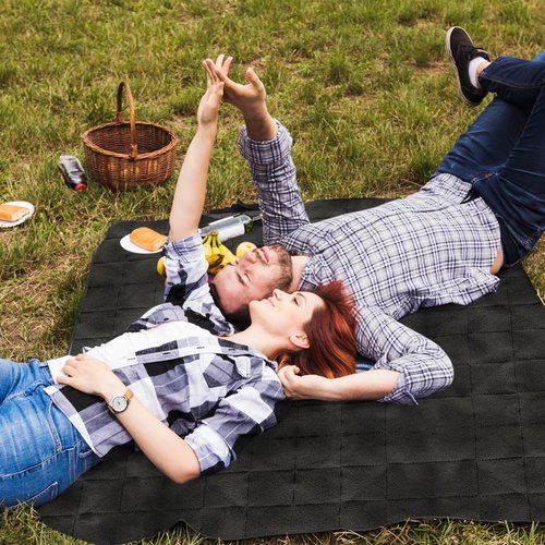 Isabel Steve Outdoor Waterproof Stadium Blanket for Sporting Events, Camping, Picnic Blankets, Beach, Warm Fleece, Emergency Blanket, Baseball, Sports Mom Must Haves, Gifts for Boys and Girls