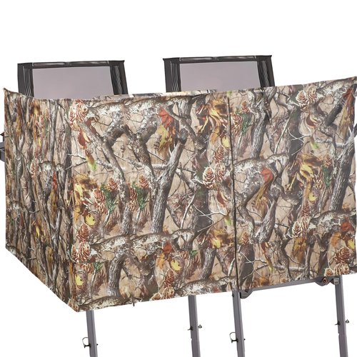 Maniaacer Hunting Tree Stand Blinds Cover Camouflage Universal Tree Stand Blinds Realistic Forest Camo Treestand Cover with Zipper for Deer Elk Hunting, Frames Not Included(102"x 35", 142" x 35")