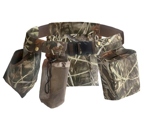 IC ICLOVER Dove Hunting Belt - Adjustable Field and Game Belt, 4in1 with Bird Game Bag, 2 Shell Pocket, Water Bottle Carrier, Lightweight Waterproof Sporting Clays Upland Game Dove Hunting Gear