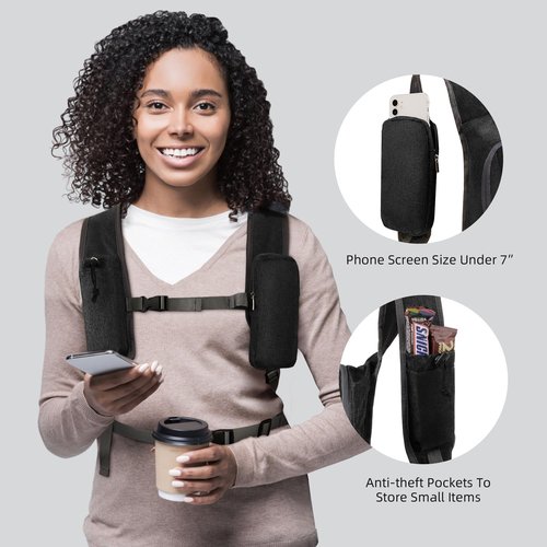 DENSENY 15L Hiking Backpack Travel Daypack Lightweight Small Foldable Packable Back Pack for Men and Women (Black, 15L)