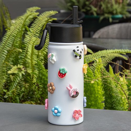 Soledea 3D Stickers for Kids Stanley Cup, 20PCS Cute Flower Dessert Heart Three-Dimensional Stickers for Simple Modern, YETI,BrüMate,Reduce,Meoky, BJPKPK Tumblers