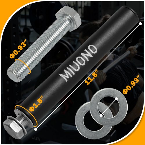 MIUONO Weight Plate Holder, Power Rack Attachments Squat Rack Weight Plate Holder Storage for 2 inch Olympic Plates, 2x2 3x3 2x3 Power Cage for 1 inch holes (4 Pack)