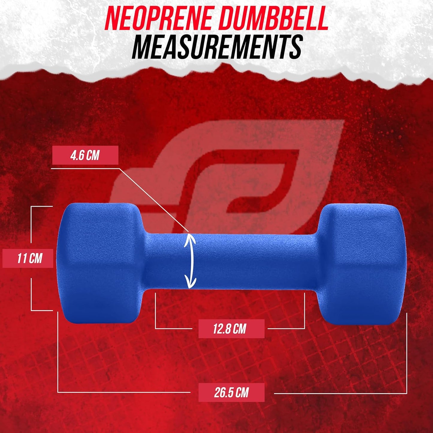 Neoprene Coated Workout Dumbbells set of 2 – Anti Roll, Non Slip with Smooth Grip Fitness & Exercise Dumbbells – Hexagon Shaped Hand Weights for Women & Men – Best Choice for Gyms & home use