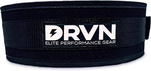 DRVN WOD Belt - Crossfit Weightlifting Belt, Men/Women Powerlifting Belt with Fully Adjustable Support Strap