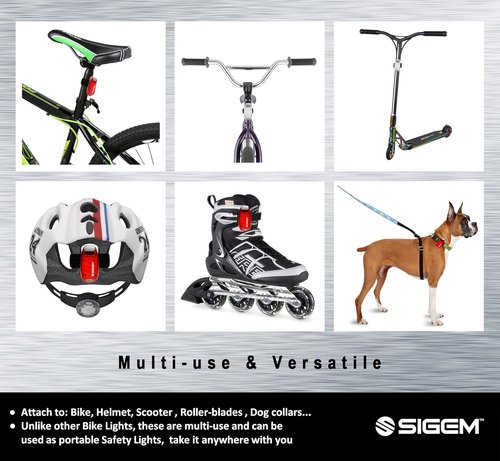 LED Safety Lights + Free Bonuses | Clip on Flashing Strobe Light High Visibility for Running Jogging Walking Cycling Best Reflective Gear for Kids Dogs Bicycle Helmet and Bike Tail Light