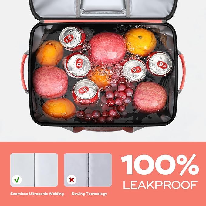 Maelstrom Soft Cooler Bag,Collapsible Soft Sided Cooler,24/30/60/75 Cans Beach Cooler,Ice Chest,Large Leakproof Camping Cooler,Portable Travel Cooler for Grocery Shopping,Camping,Road Trips