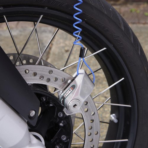 Magmaus® MBL05 [Never-Rust] Disc Brake Lock - [High Security] [304 Stainless Steel] - Weatherproof - Reminder Cable - Suitable for Motorcycles, Mopeds, Bikes