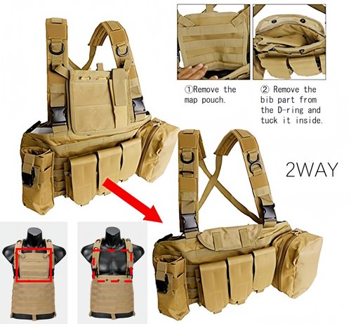 Haverain Tactical Outdoor Survival Vest Adjustable Breathable Weighted for Training-Tactical Hunting Outdoor Safety Protection Vest Available for Cosplay 2WAY (Green)