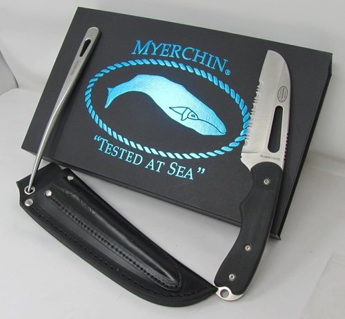 Knives Professional Quality Offshore System Rigging Tool Generation 2 Fixed Blade and Marlinspike Leather Sheath Fits Both Tools B100P BONUS LEATHER LANYARD STRAP