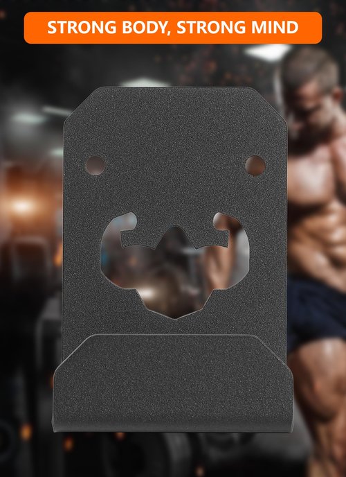 Weight Bench Hanger Wall Mount with Rubber Matting, Gym Bench Wall Holder 200 lb Capacity Hang Hex Bars Tricep Bars, Strength Training Free-Weight Racks