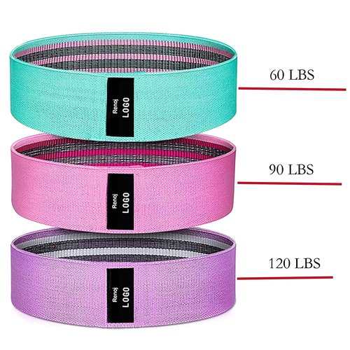 Resistance Bands, 3 Pcs High Strength and High Elasticity Polyester Fiber Pull Up Assistance Bands Set for Muscle Training, Physical Therapy, Working Out and Body Stretching (3)