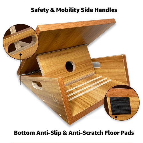 BAM Athletica 5in1 TherapyFlex Pro Slant Board for Calf Stretching & Physical Therapy | Adjustable Calf Stretcher & Incline Board for Calf Stretching, Fitness & Exercise | Professional PT Slant Board
