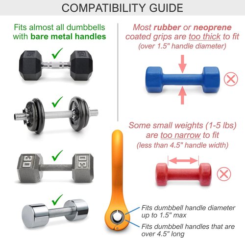 KETTLE GRYP - The Original - As Seen on SHARK TANK! Converts Your Dumbbells Into Kettlebells - Made in the USA - Dumbbell Grip Handle