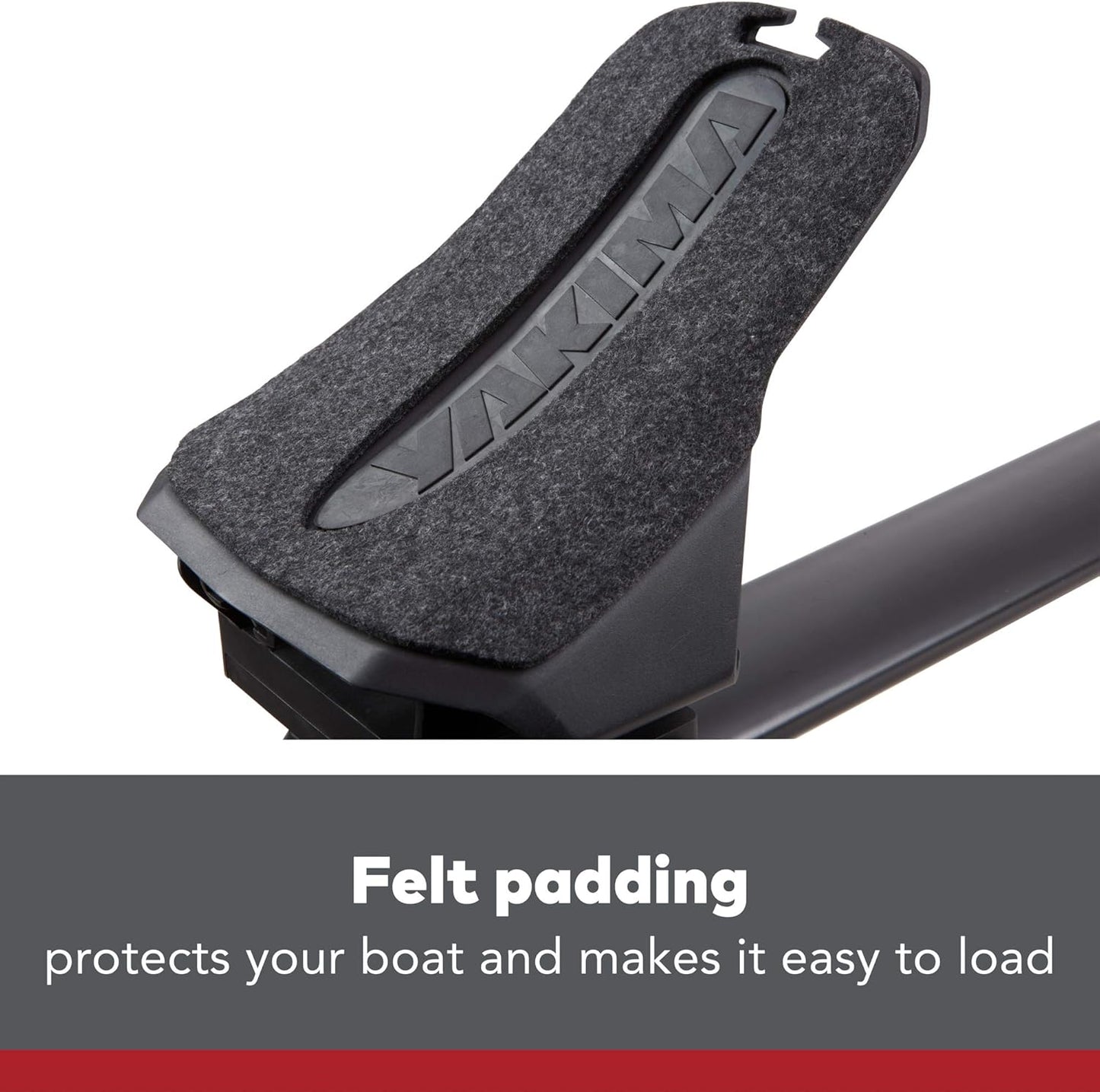 YAKIMA, DeckHand Roof Mounted Boat Rack for Vehicles, One Size Set of Mounts