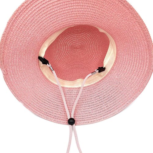 BWESOO Black Hat Chin Cord, Adjustable Strap Clips Windproof Lanyard on Bag Holder for Travel Keeper, Fishing Hats, Hat Clip for Travel on Bag（Medium）