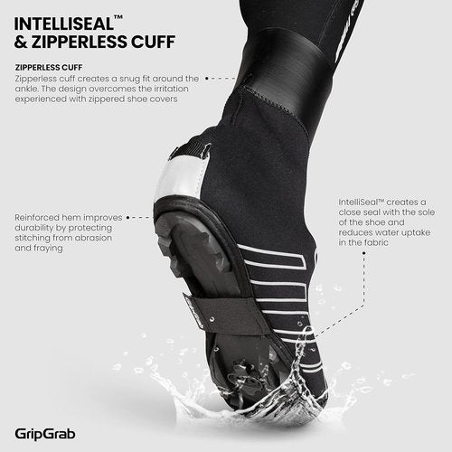 GripGrab RaceThermo X Waterproof Winter Gravel MTB Cycling Shoe Covers Cold Weather Neoprene Offroad Biking Overshoes