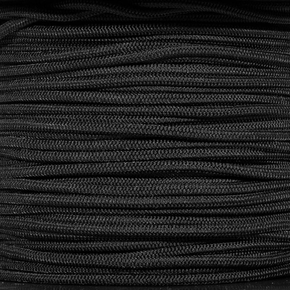 Paracord Planet Black Diamond Weave Shock Cord - Available in 1/8, 3/16, 1/4, 3/8, 1/2, and 3/4-inch Diameters - Various Lengths