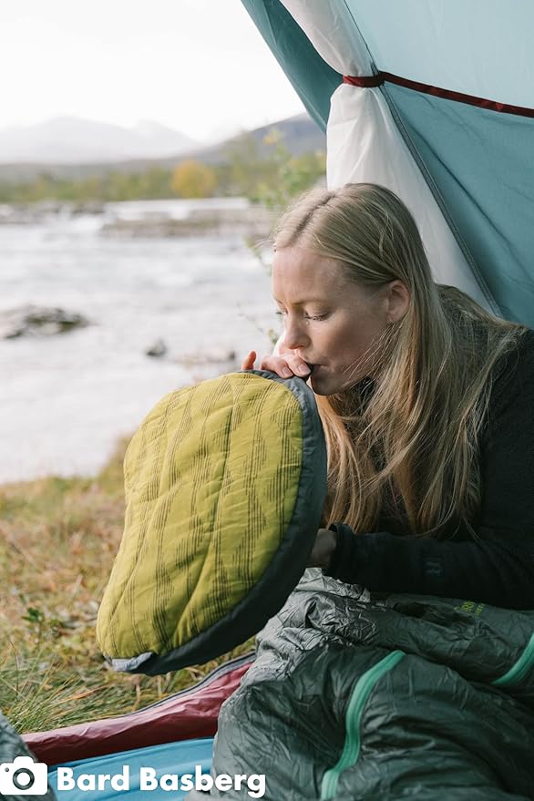 Therm-a-Rest Airhead Camping and Travel Pillow, Large-12 x 18 Inches, Yellow Mountains