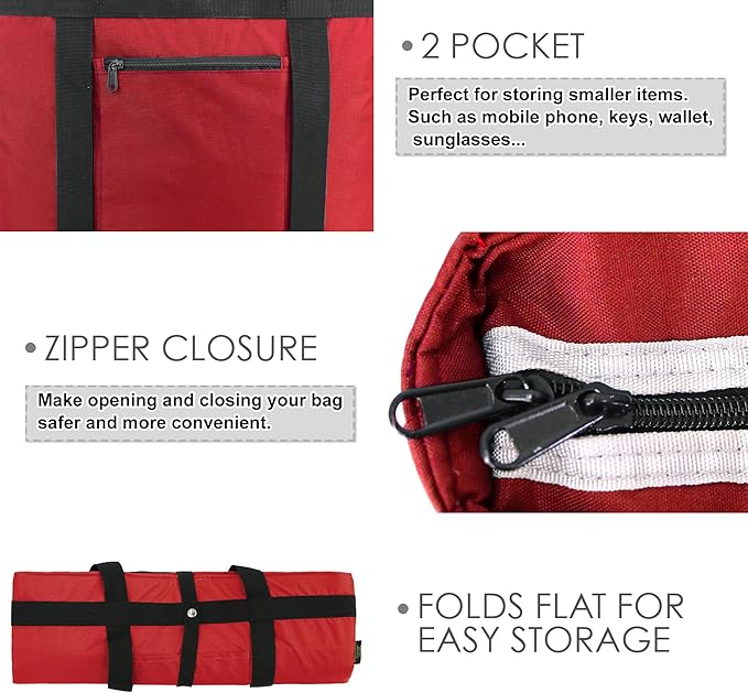 BeeGreen Insulated Cooler Bag Leakproof Freezer Shopping Tote for Groceries Thermal Food Delivery Bag