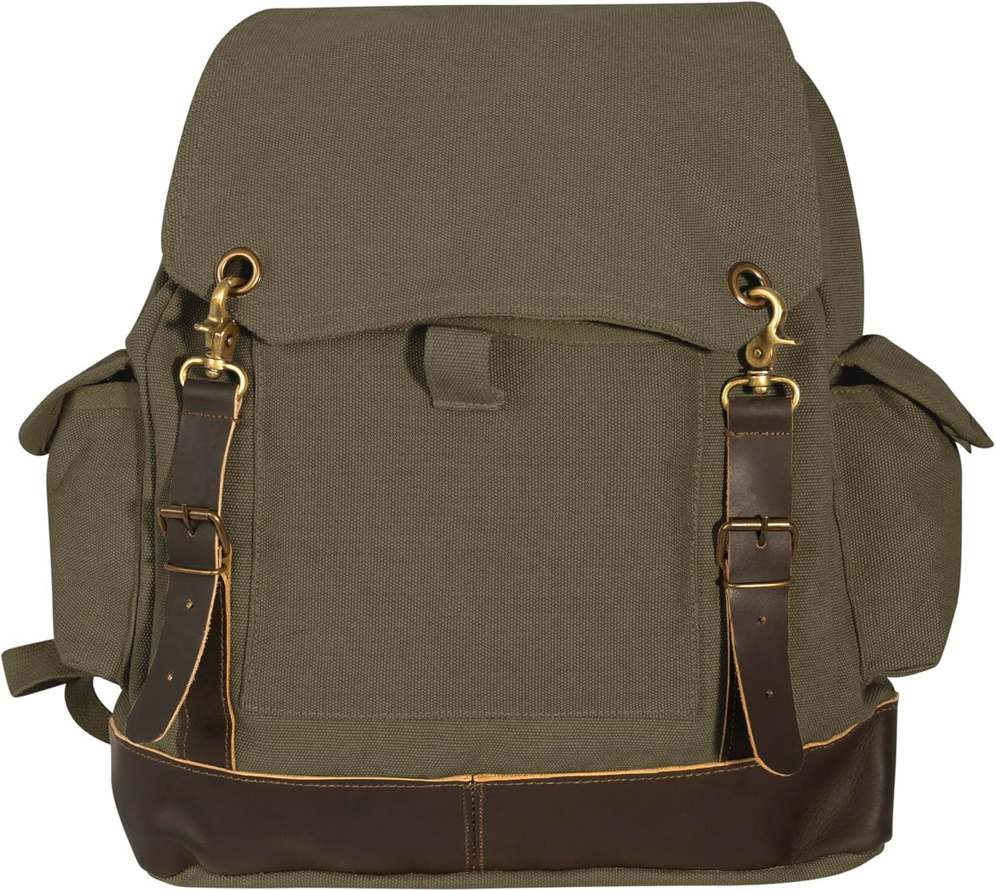 Rothco Vintage Expedition Rucksack - Classic Canvas Backpack for Everyday Adventures