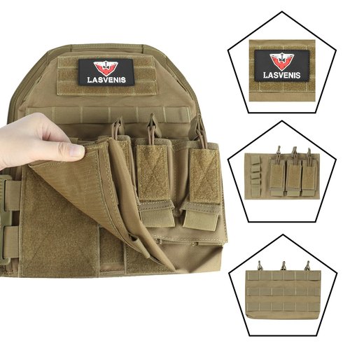 LASVENIS Quick Release Tactical Vest Lightweight Vests Adjustable Tactical Vest for Outdoor Training