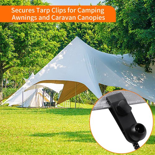 Axlksia Tarp Clips Heavy Duty Lock Grip, 20 Pack Tarp Clamps, Shade Cloth Clips Fasteners, Pool Awning Cover Bungee Cords Clips, Car Cover Clamp