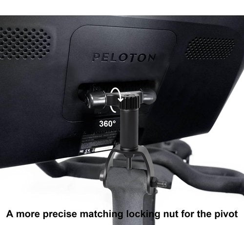 DHLDWQ 360° Pivot for Peloton Bikes Screen Accessories, Peloton Screen Swivel Mount, Peloton Swivel Screen Attachment, Easily Adjust and Rotate Movement Monitor Adjuster, Black