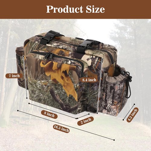 Front Storage Bag,Hunting Fanny Pack,Tree Stand Accessories for Hunting,Multiple Pockets Hunting Fanny Pack,Works with Climbing or Ladder Stands