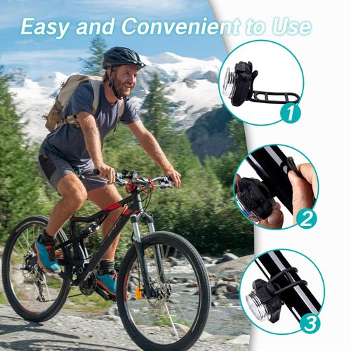 BRBASAP 20 Pieces Silicone Straps for Bike Lights Durable Rubber Band Mounts for Bicycle Headlight Handlebar Bracket Wheel Rack Replacement Cycle Holder Ideal for Flashlight and Light Sets