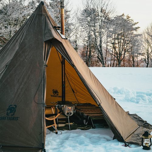 OneTigris Rock Fortress Hot Tent and Whale Song Tent Stove Combo