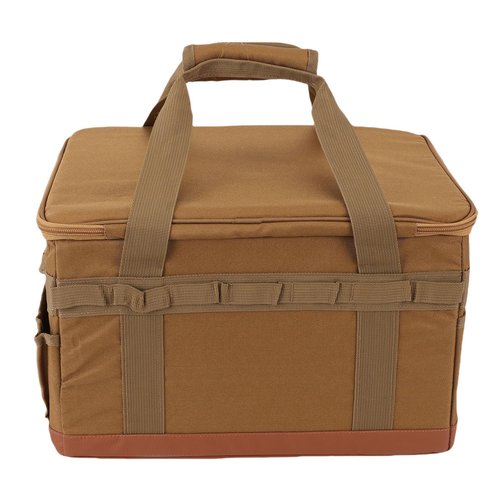 Camping Storage Bag, 30L Foldable Camping Cookware Organizer, Tactical Tote Bag with Handles for Hiking Cookware, Travel, Car, Hard Design, DIY Storage Space
