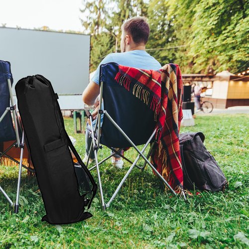 YOKIVE 900D Camp Chair Replacement Bag, Oxford Camping Carry Bag with Side Pocket | Store Portable Fold-Up Camping Chair Great for Camping Gray (47")
