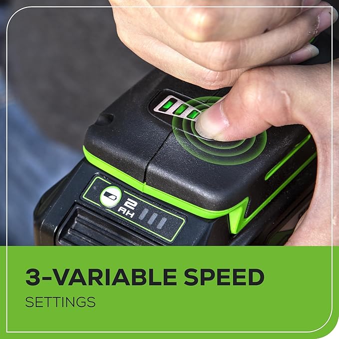 Greenworks 24V Brushless 2 pcs Cordless Power Tool Combo Kit, 2650 in-lbs Impact Driver and 530 in-lbs Hammer Drill, with 2 x 2Ah Batteries and 2 chargers