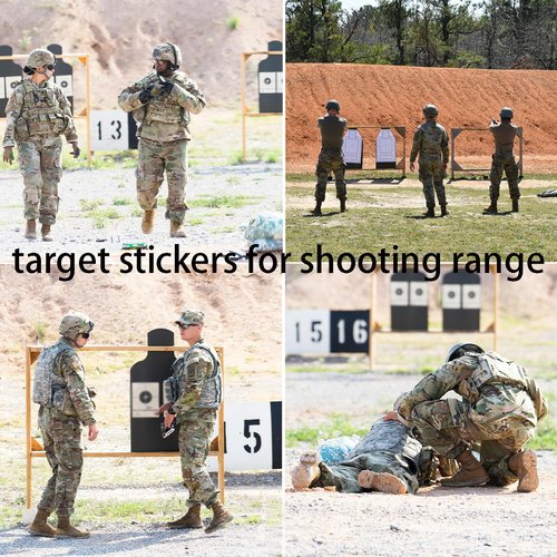 Chardime Target Pasters 1 Inch 2 Rolls 2000 Pieces-Target Stickers for Shooting Range，Target Pasters for Shooting(White)