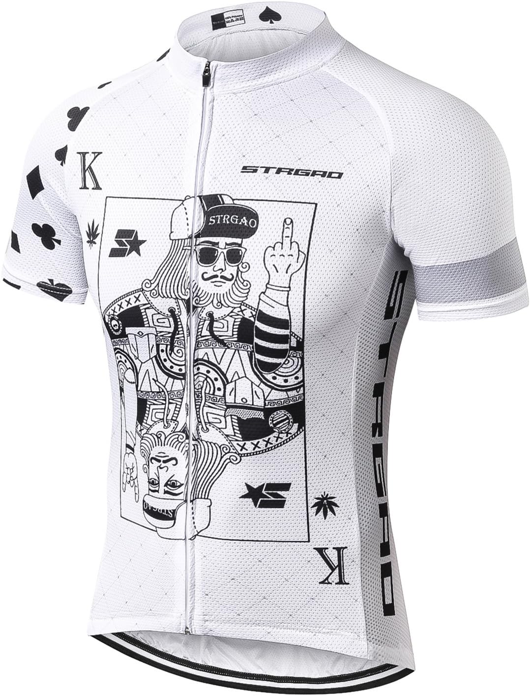 Strgao Men's Cycling Jersey Bike Short Sleeve Shirt